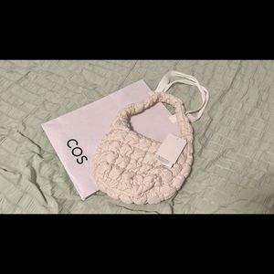 COS quilted mini bag white ivory